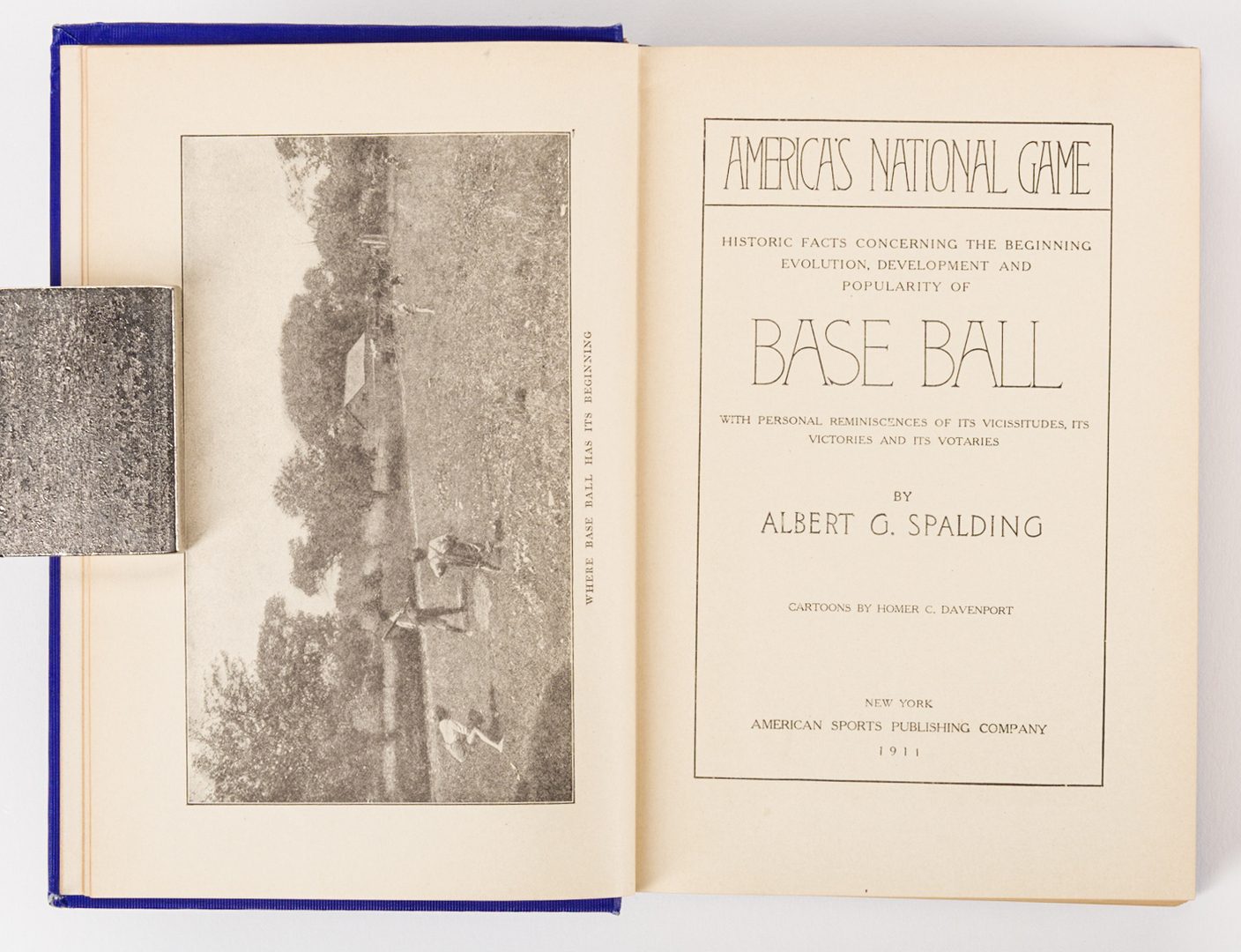 Lot 459: A.G. Spalding, AMERICA'S NATIONAL GAME, signed 1st edition