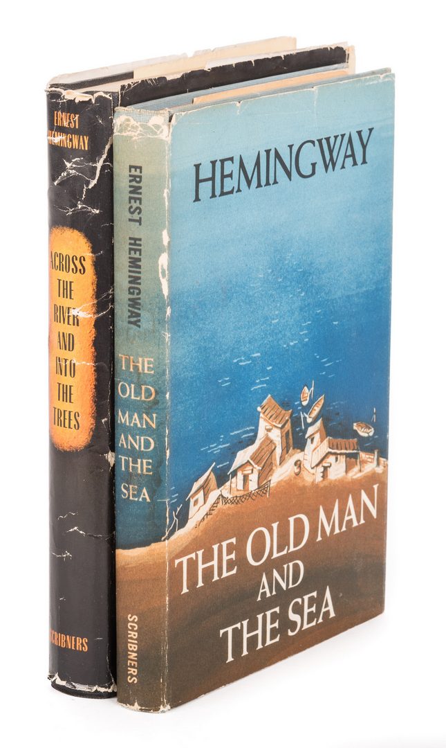 Lot 460: 2 1st Edition Ernest Hemingway Books, inc. The Old Man & The Sea