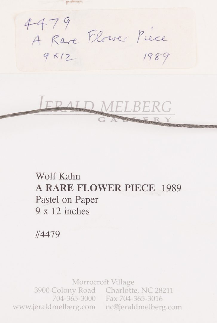 Lot 479: Wolf Kahn Pastel Painting