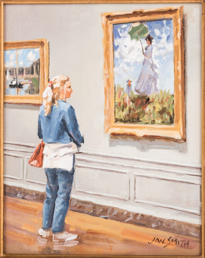Lot 494: Jon Smith, O/C, National Gallery Wash D.C. Cy Monet