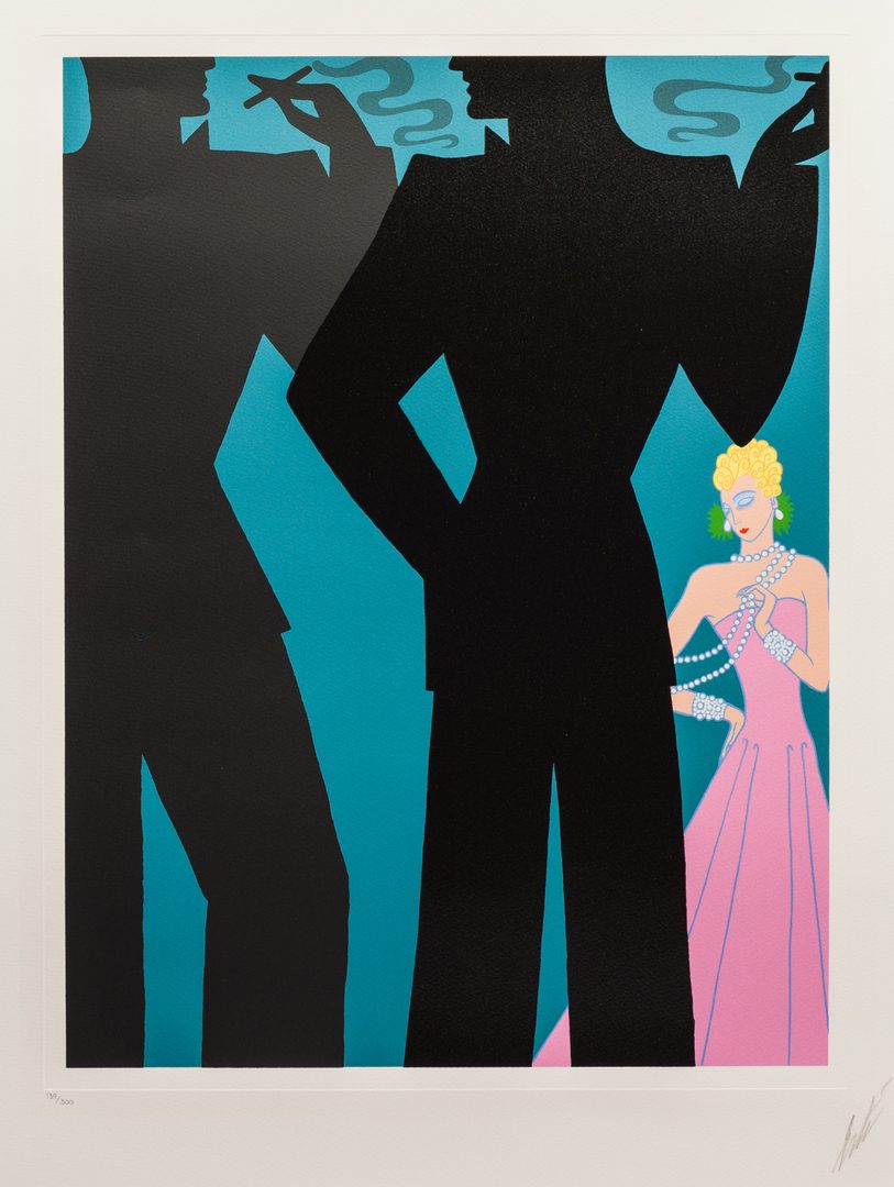 Lot 495: Pair of Erte Serigraphs, "The Triumph of the Courtesan" & "The Cocktail Party"