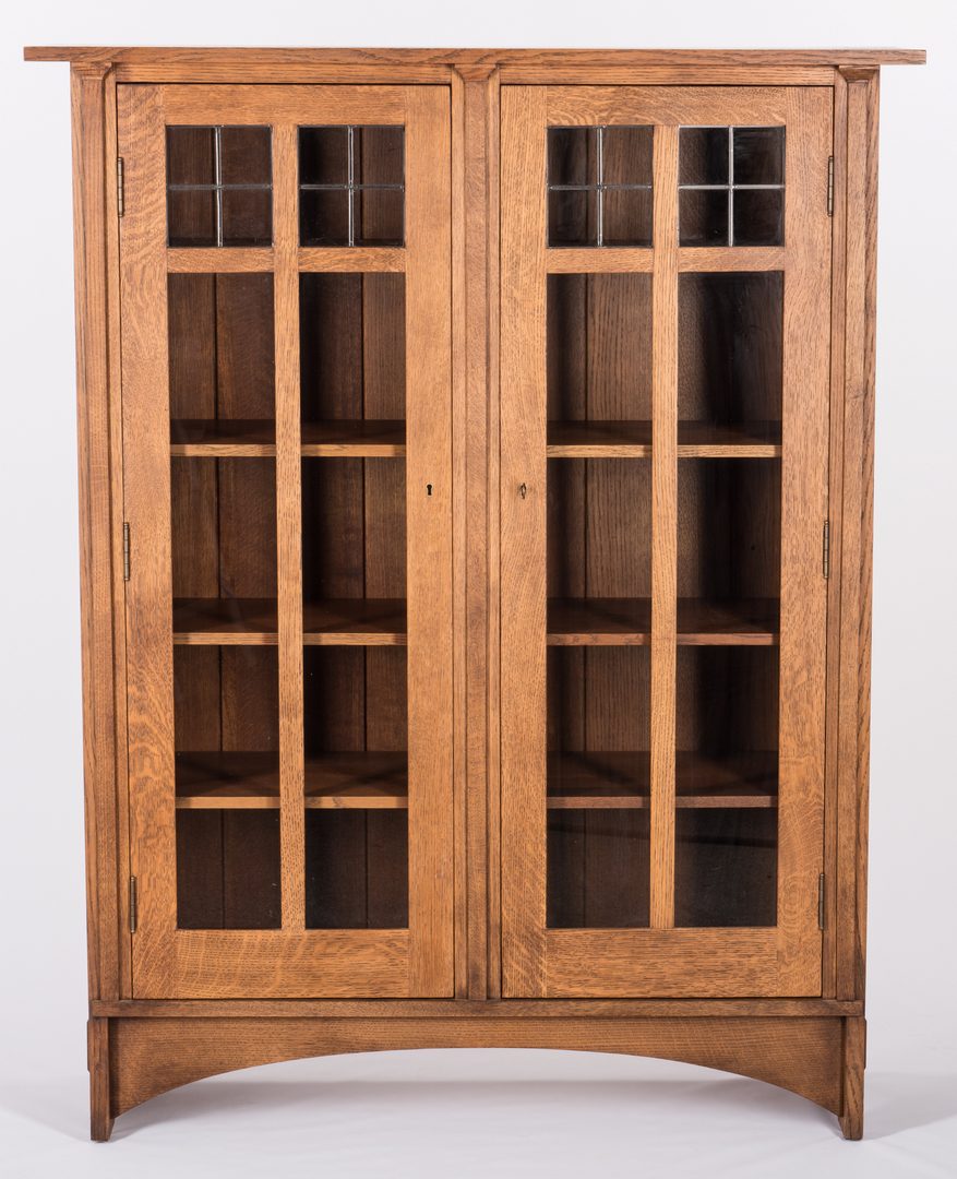 Lot 508: Contemporary Stickley 2 Door Oak Cabinet