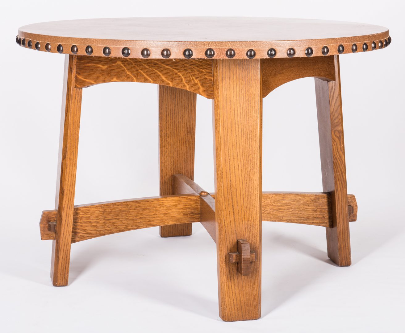 Lot 509: Contemporary Stickley Round Table