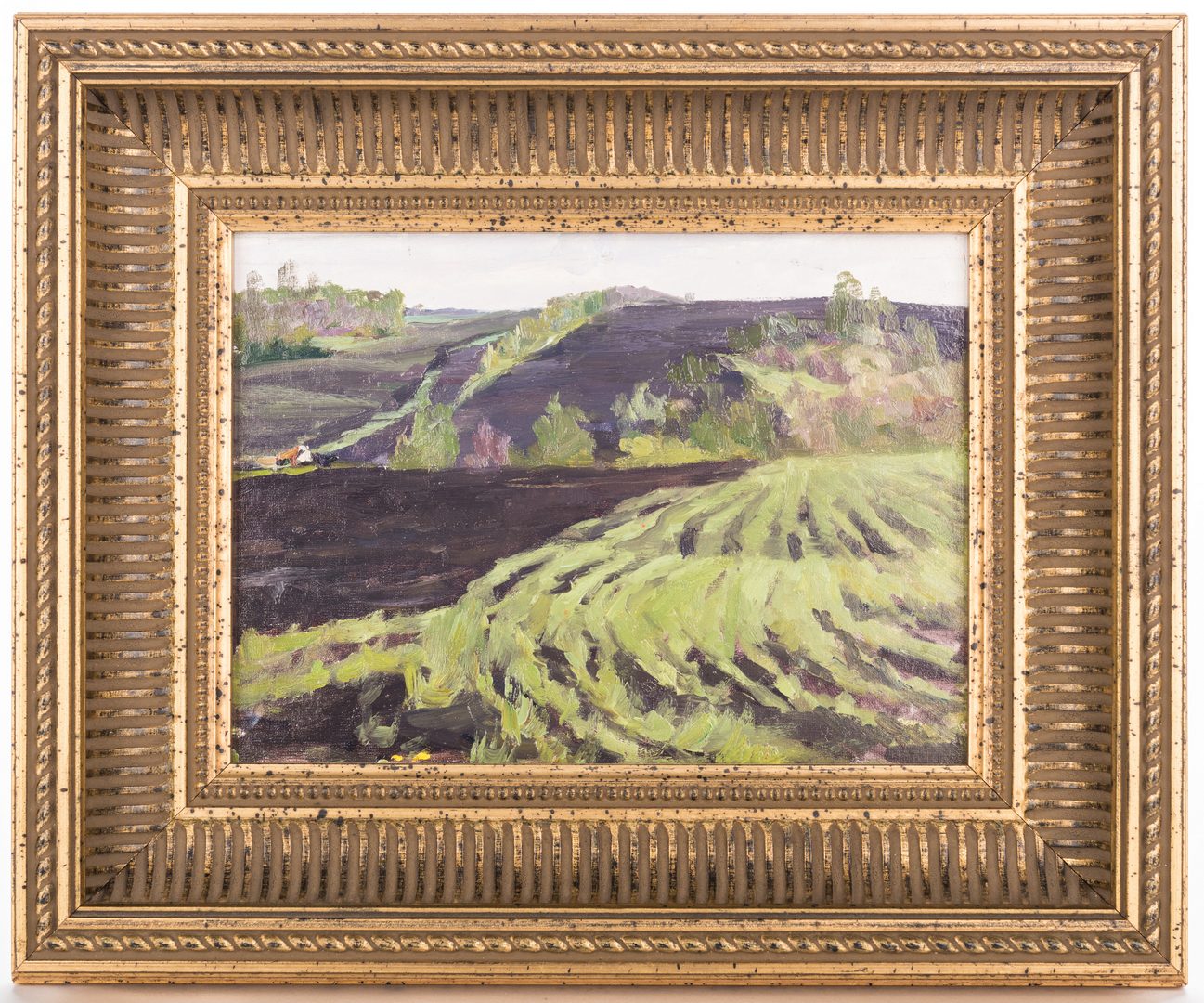 Lot 616: 2 Russian School Impressionist Landscape Paintings