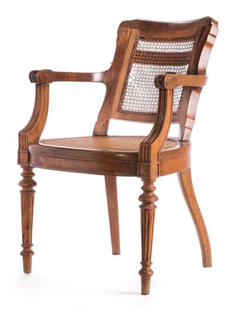 Lot 653: Anglo-Indian or Ceylonese Arm Chair