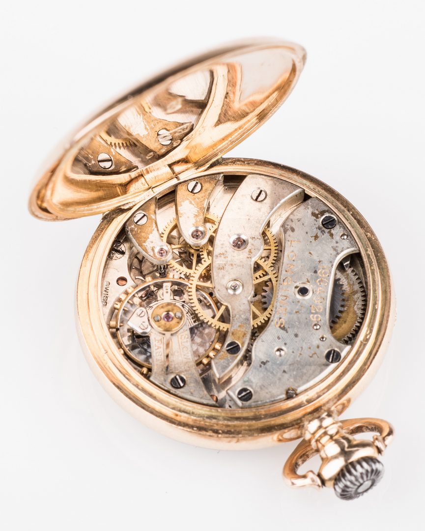 Lot 668: 14K Diamond Watch & 14K Pendant Watch, 2 items