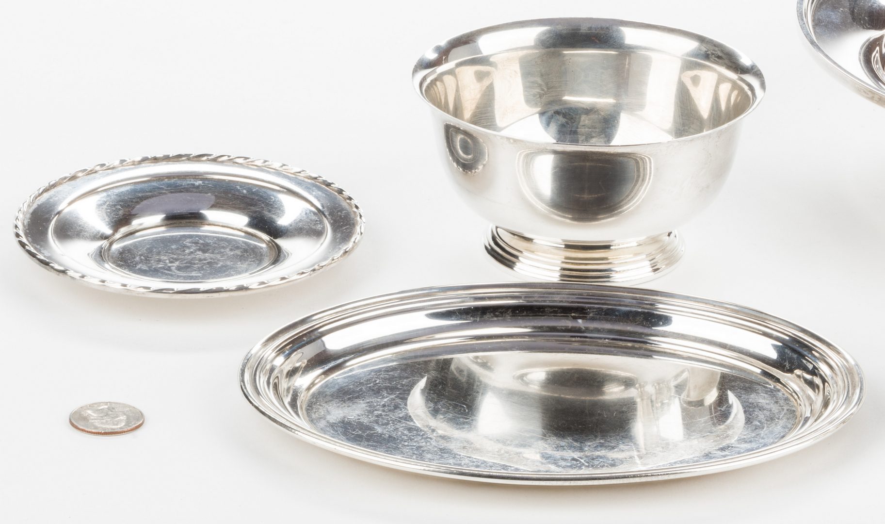 Lot 694: 8 Pieces Sterling Silver Hollowware inc. Kirk Bowl