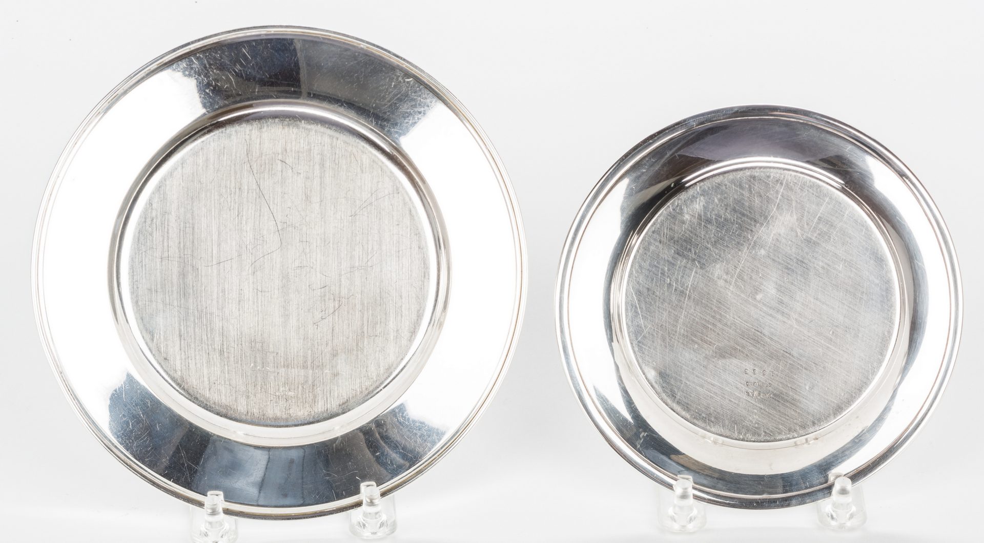Lot 698: 13 Sterling Silver Bread Plates, inc. Towle