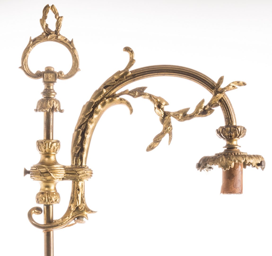 Lot 724: French Neoclassical Bronze Lamp