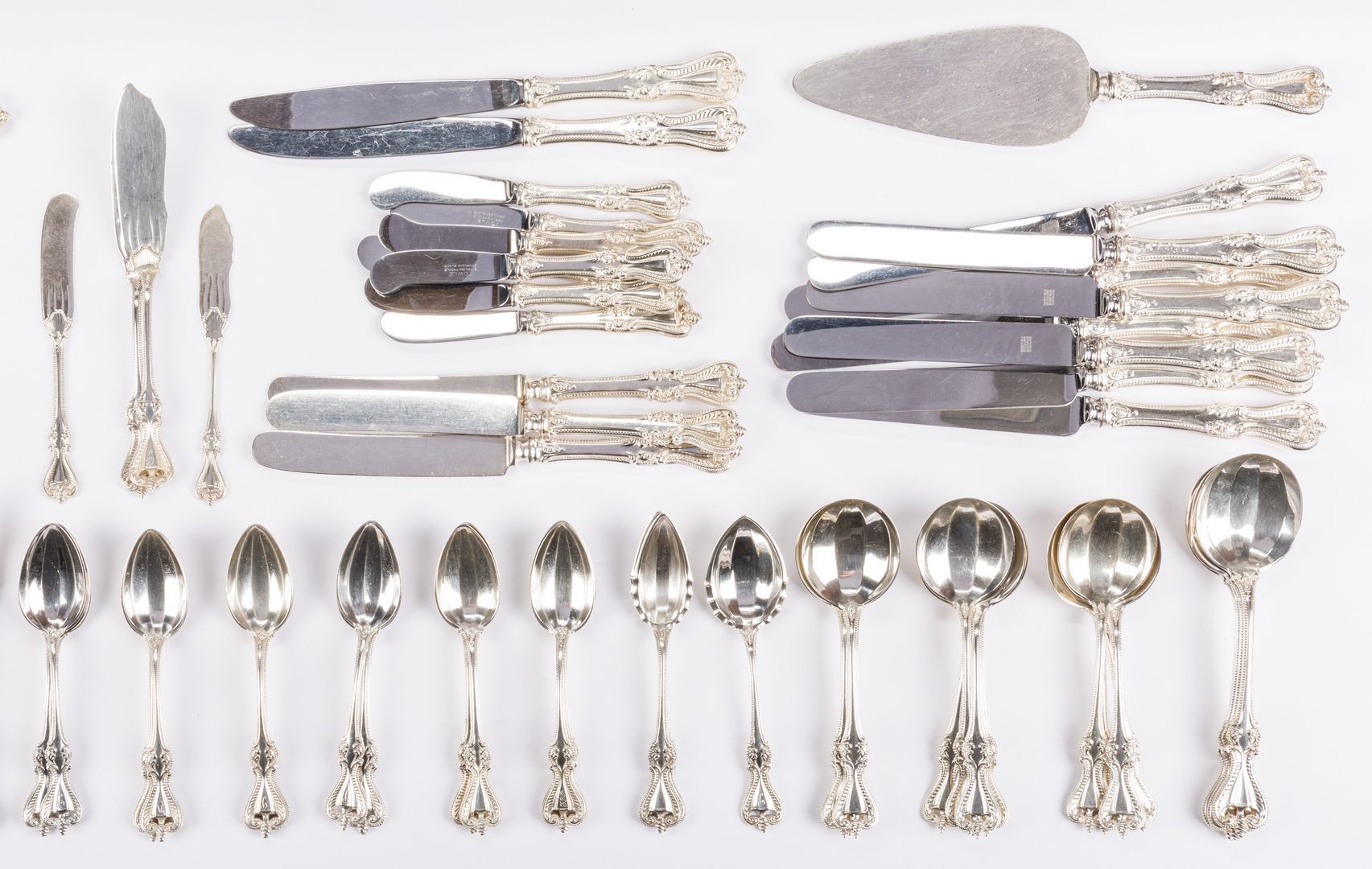 Lot 72: Towle Old Colonial Sterling Flatware, 97 pcs