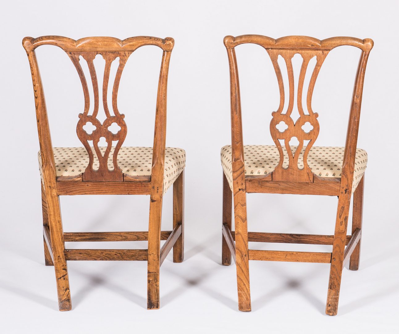 Lot 739: 5 English 18th Century Dining Chairs