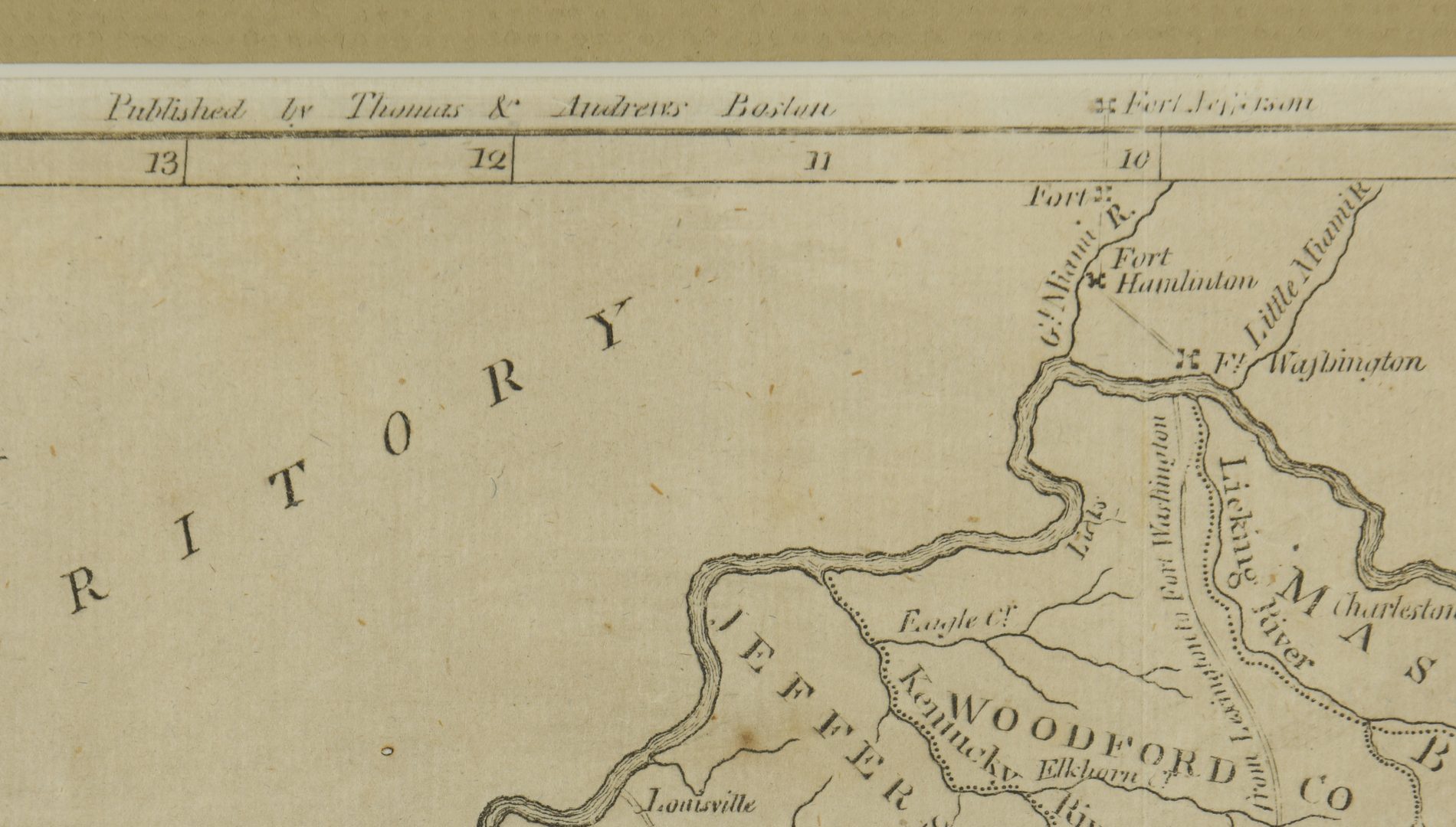 Lot 753: Kentucky and Tennessee Map, 1796 Harris