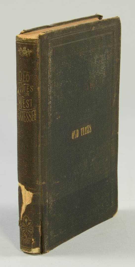 Lot 770: Pair Books: Old Times in West Tennessee (1873) & Sketches of the History of Literature
