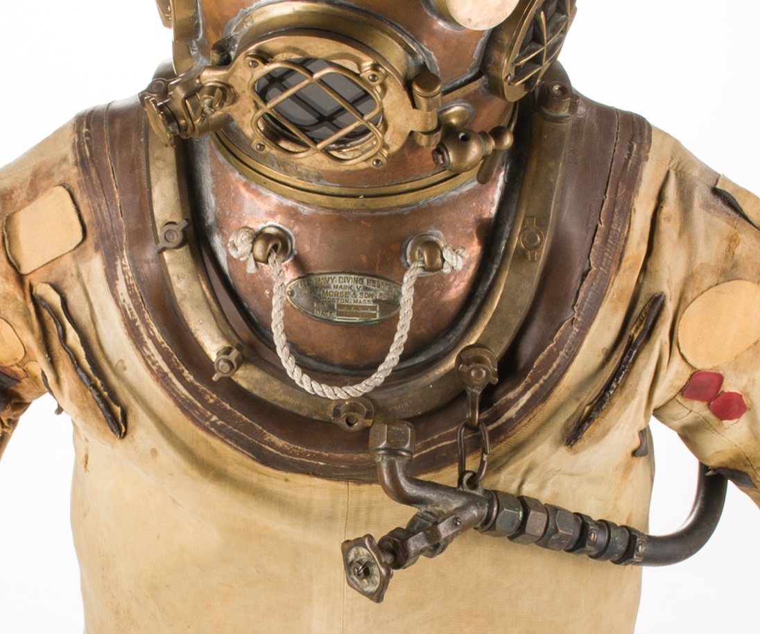 Lot 785: 1939 U.S. Navy Morse Dive Helmet & Full Dive Suit