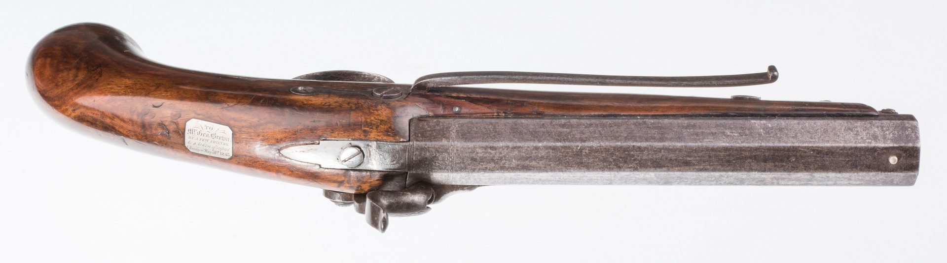Lot 789: Pr 19th c. English/Scottish Belt Pistols