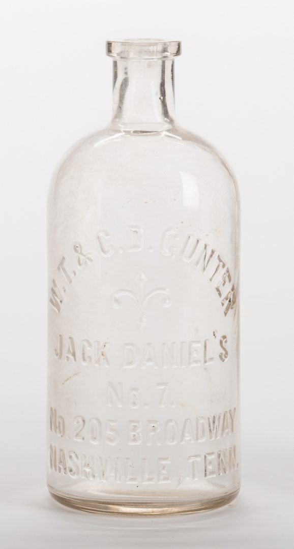Lot 796: 3 Southern Glass Whiskey Bottles, inc. Gunter Jack Daniels
