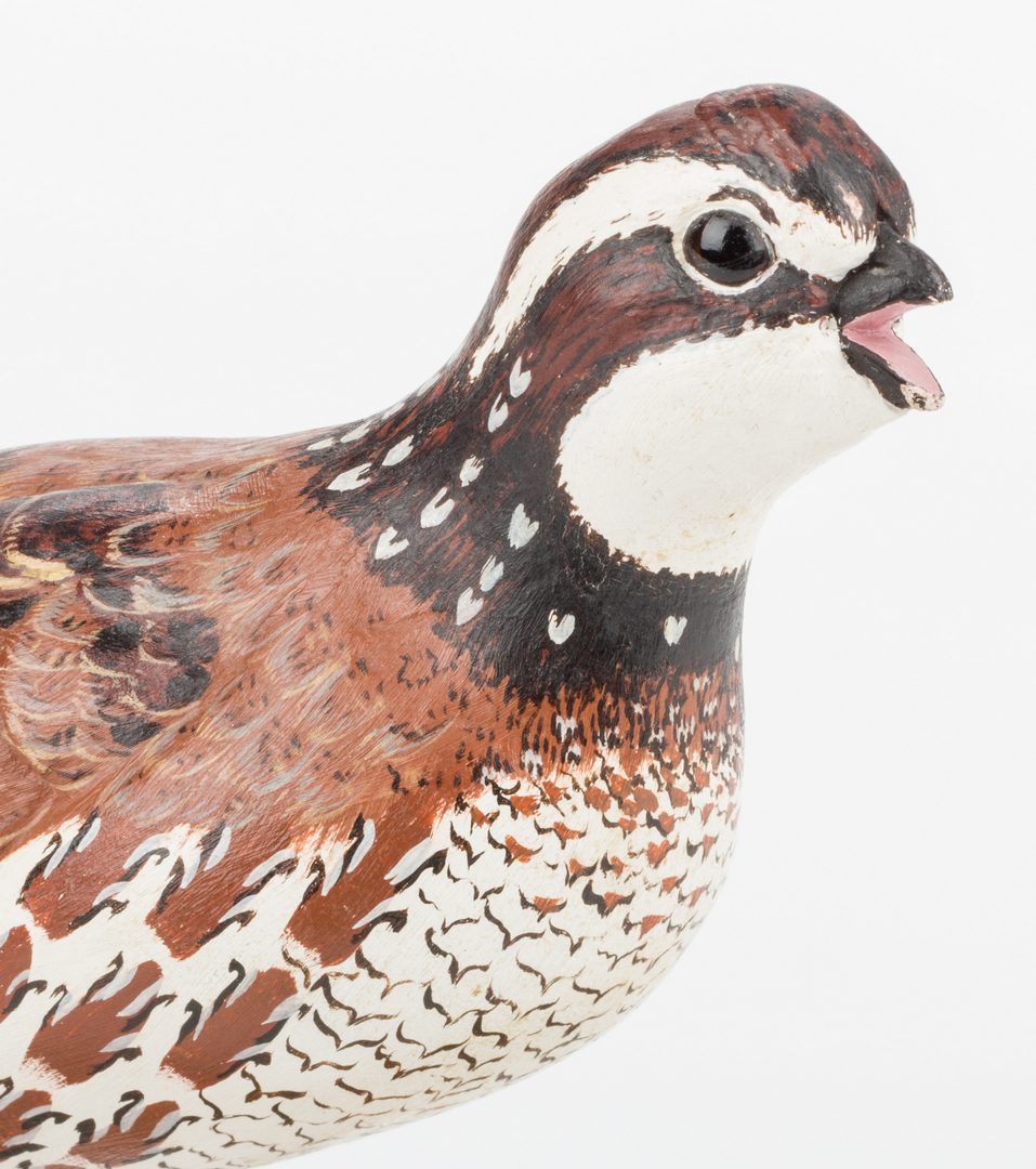 Lot 817: Robert and Virginia Warfield Carved Quail