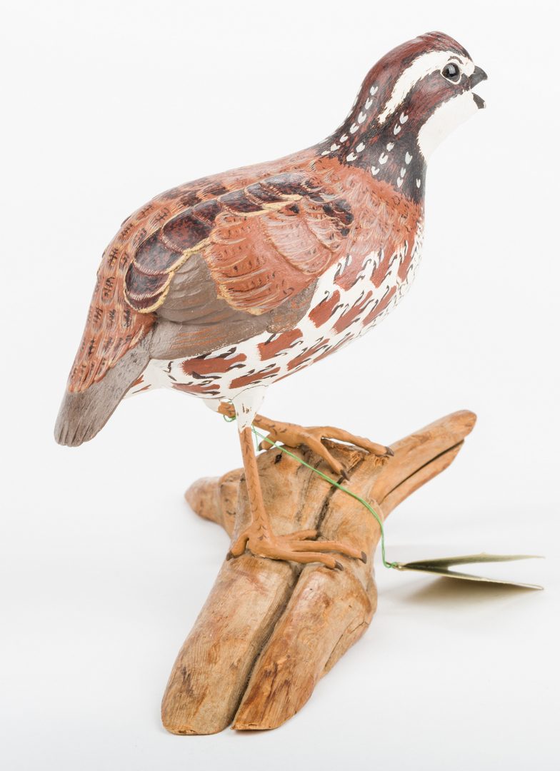 Lot 817: Robert and Virginia Warfield Carved Quail