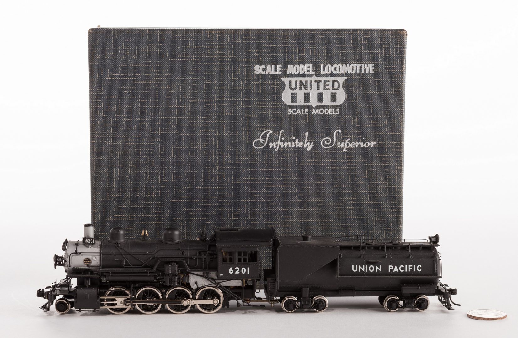 Lot 824: 2 Boxed Brass Model Trains