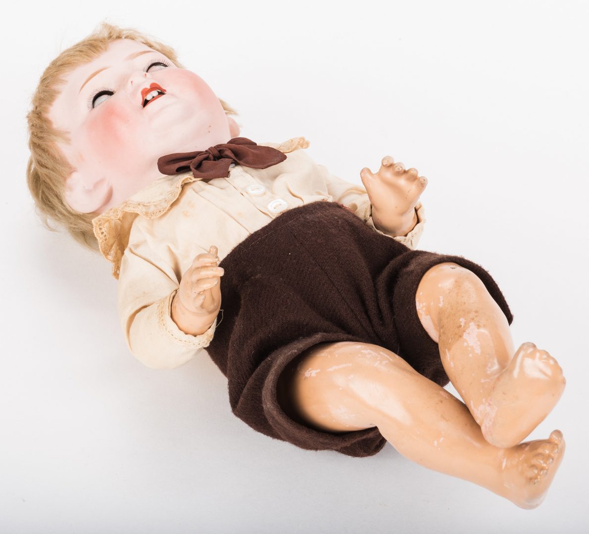 Lot 830: 3 Male Bisque Dolls