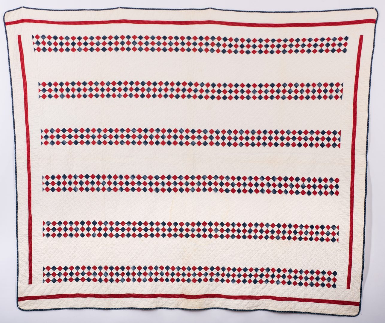Lot 845: 2 East TN Red, White & Blue Quilts