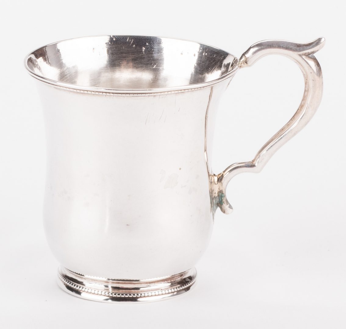 Lot 86: TN coin silver cup, Campbell & Donigan