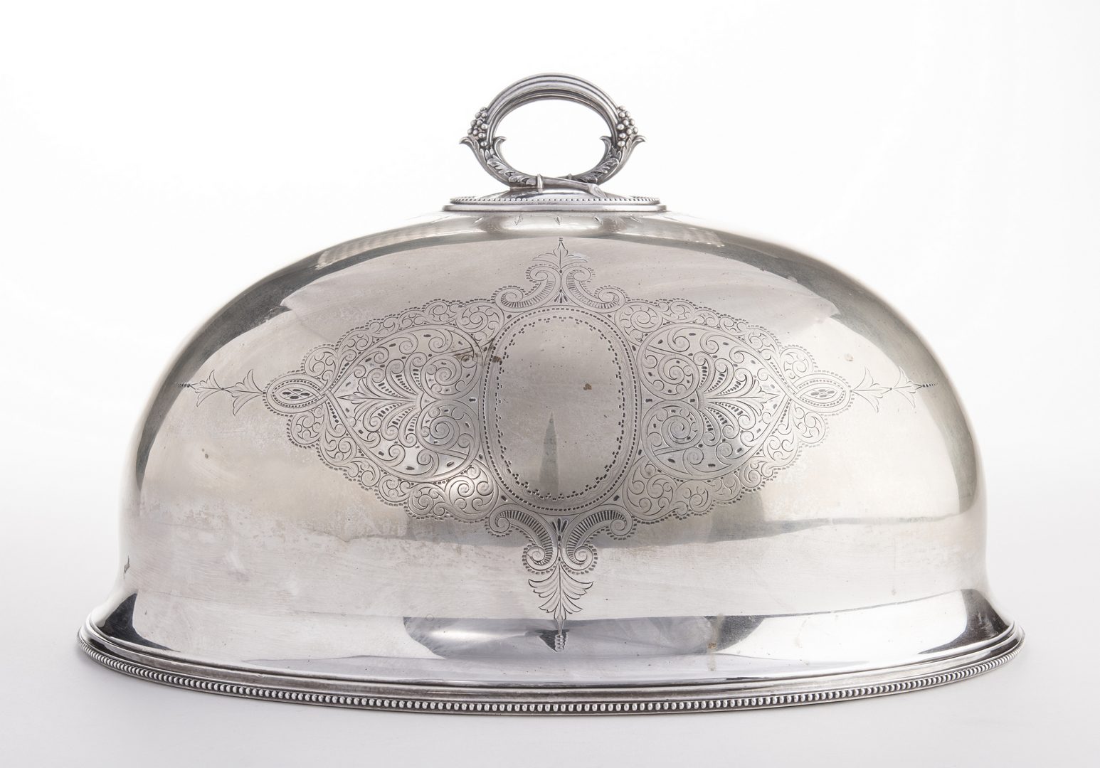 Lot 870: Victorian Silverplate Meat Dome
