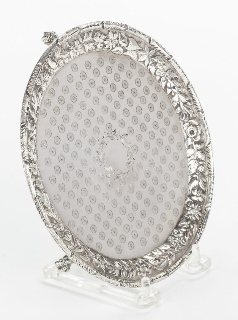 Lot 872: 2 Sterling Repousse Items incl. Kirk tray