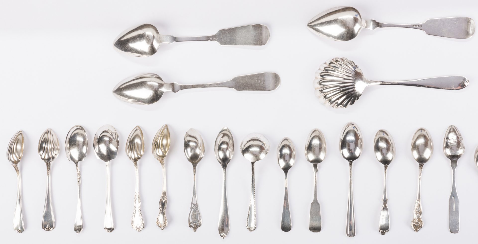 Lot 875: Group Sterling & Coin Silver Flatware, 38 pcs