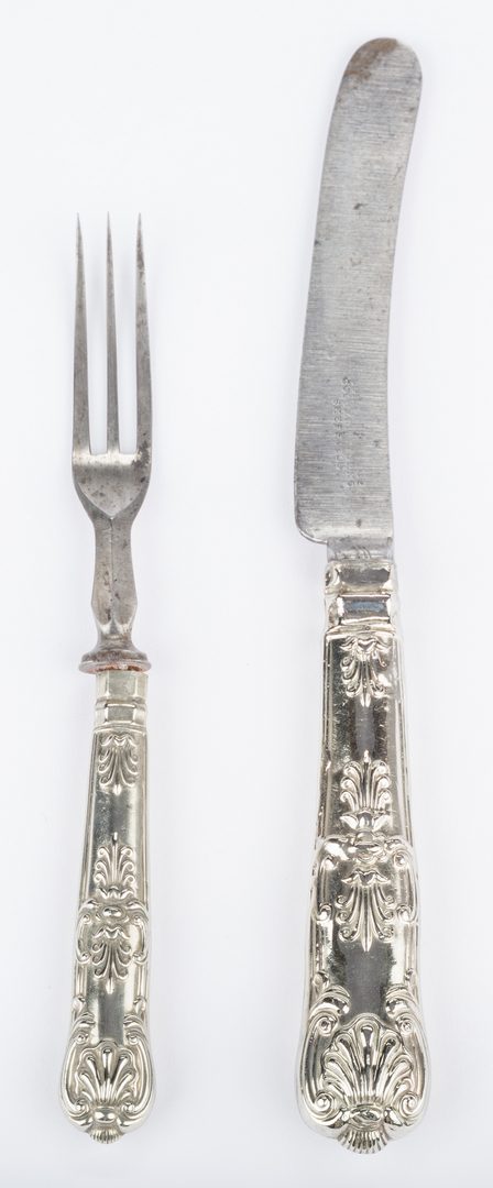 Lot 87: Knife and Fork, possibly Andrew Jackson's, 2 items