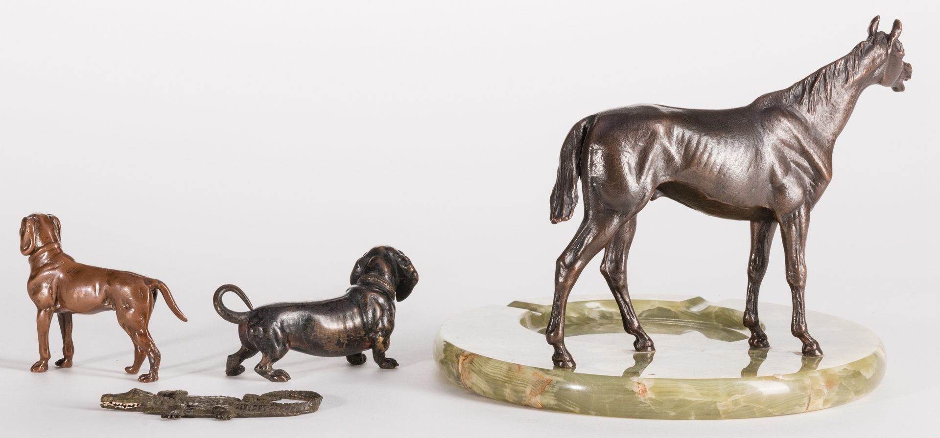 Lot 95: 4 Bronze Animal Figures