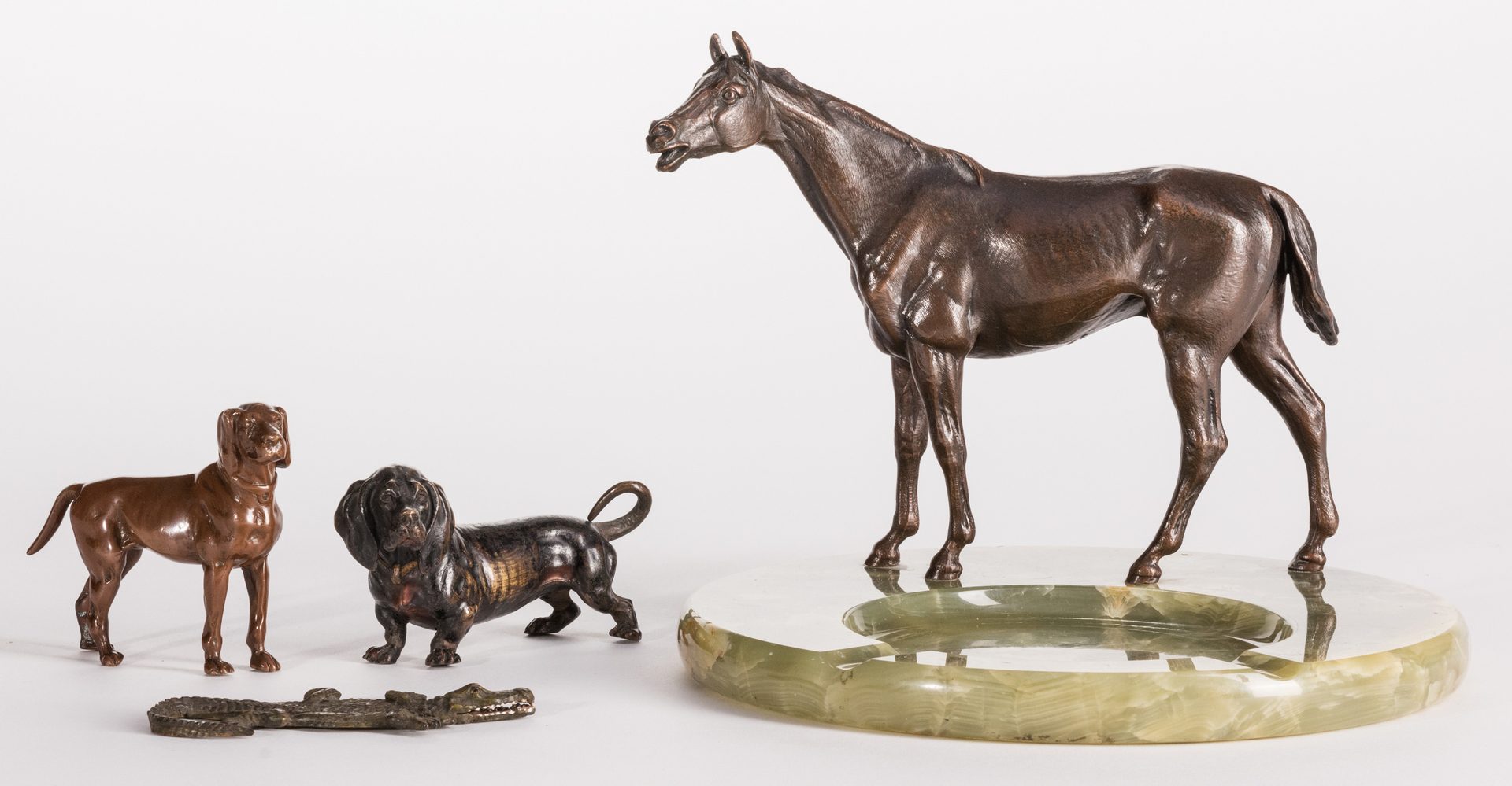 Lot 95: 4 Bronze Animal Figures