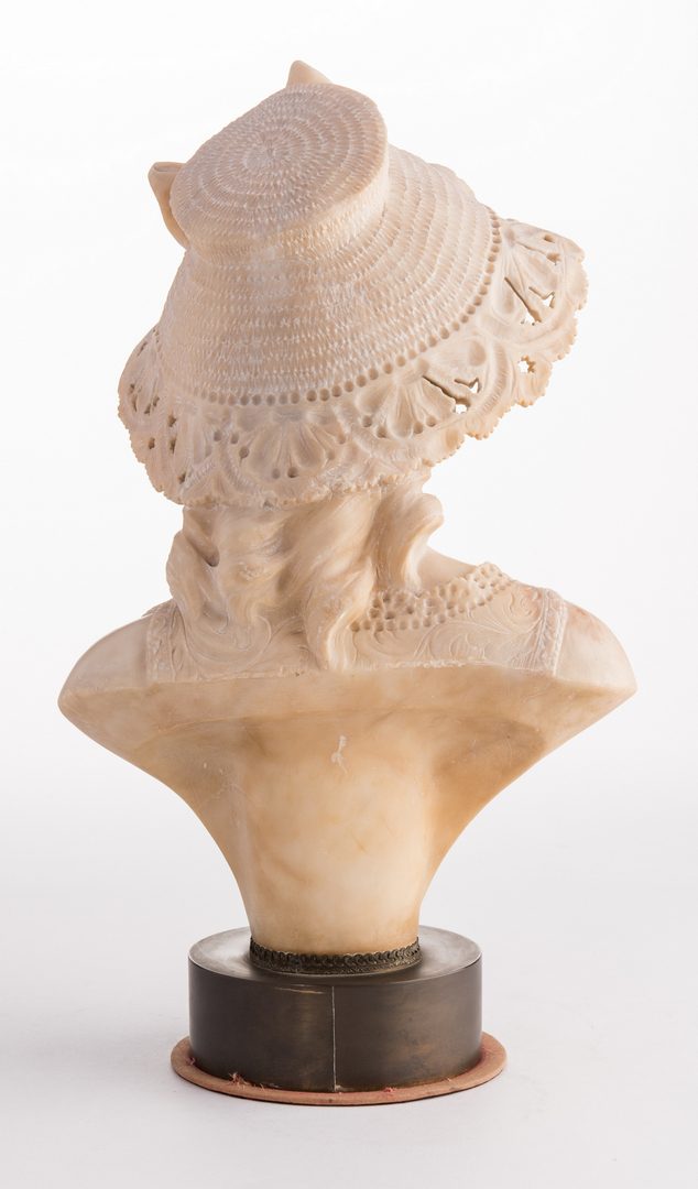 Lot 97: A. Cipriani Marble Bust of Woman