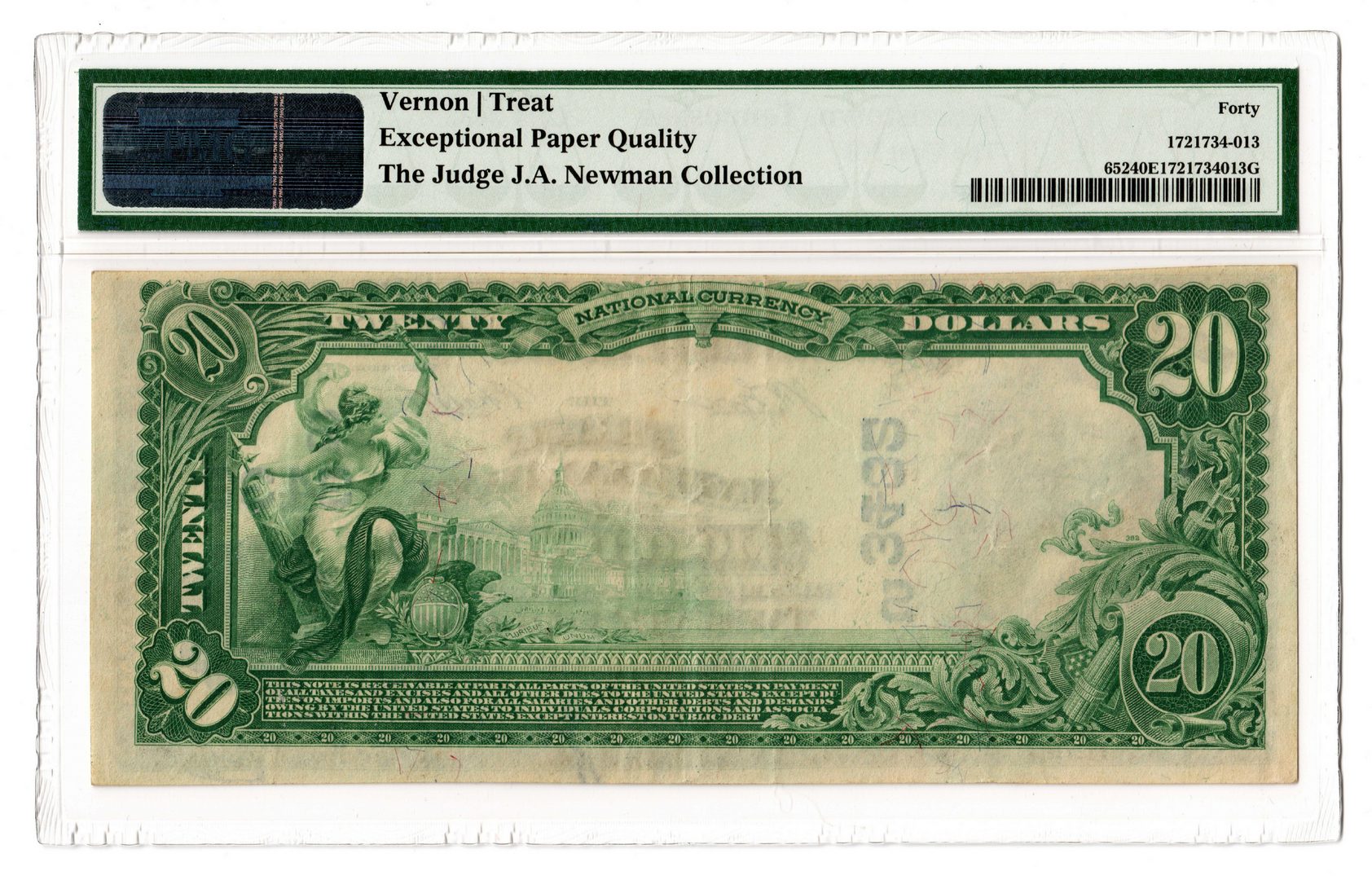 Lot 102: 1902 $20 First National Bank of Morristown Nationa