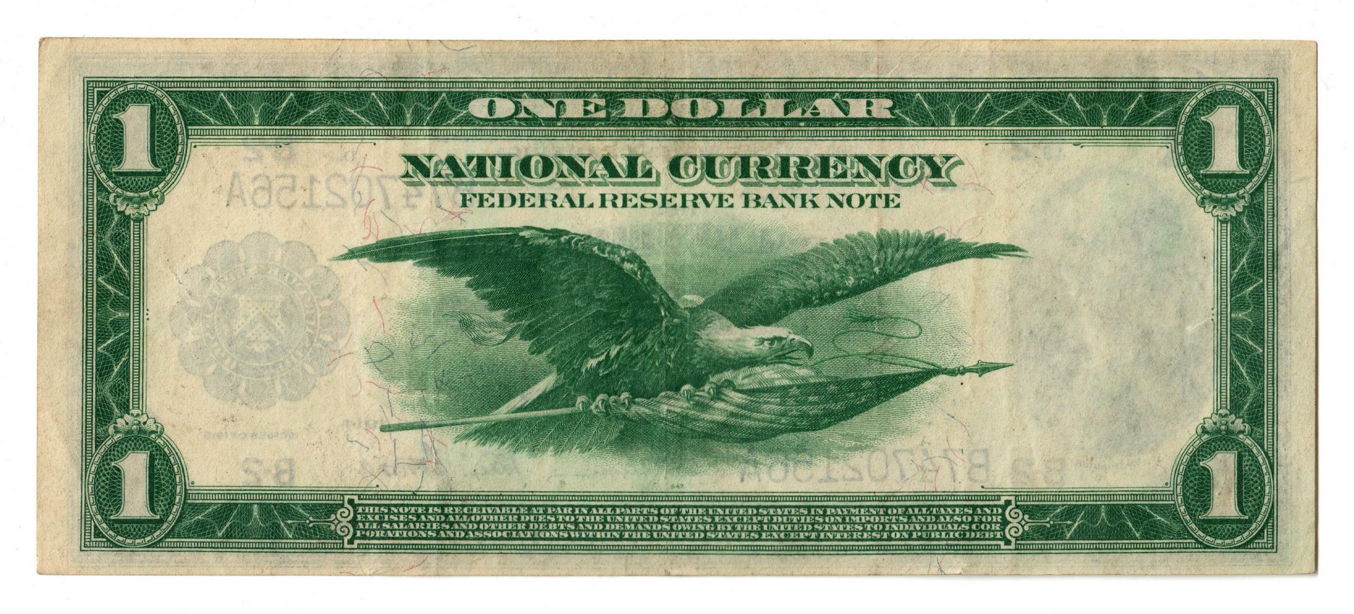 Lot 106: Northern Pair; $1 Blue Seal National Currency Note