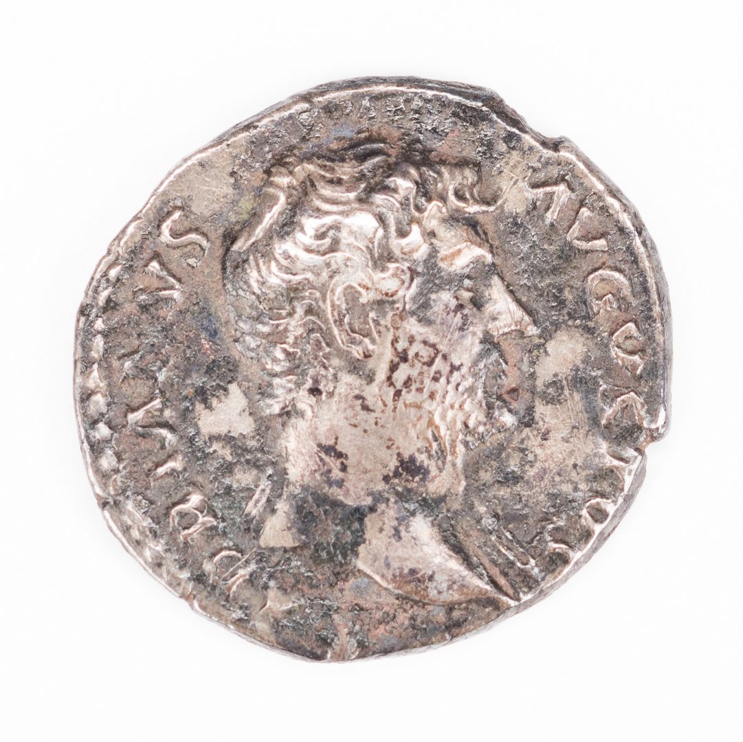 Lot 111: Hadrian/Pietas AG Denarius Coin