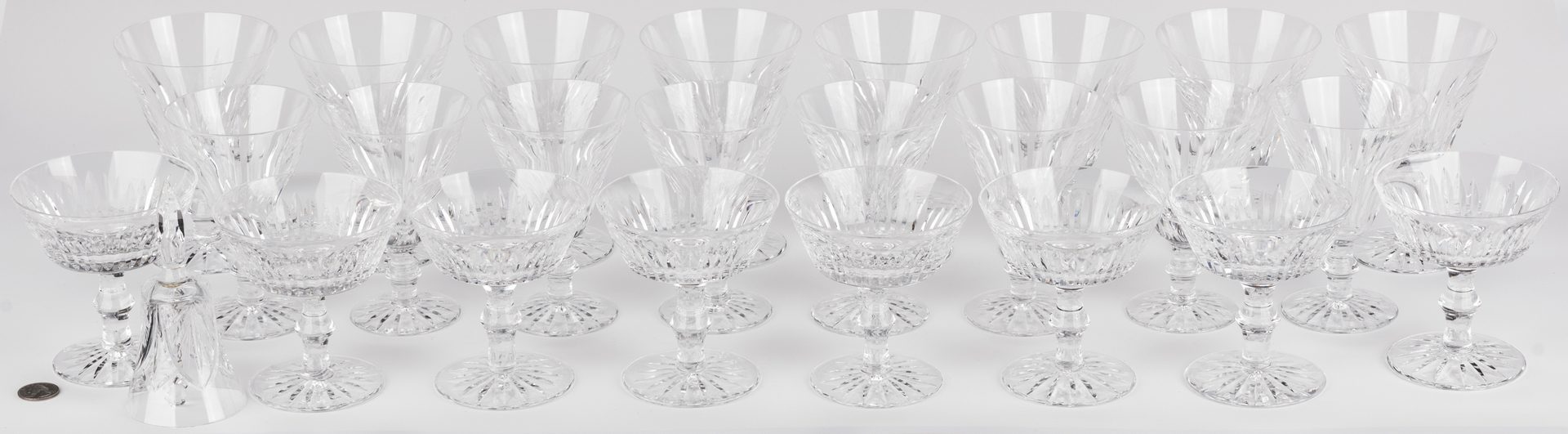 Lot 131: Group Waterford "Eileen" Crystal Glassware, 25 pcs
