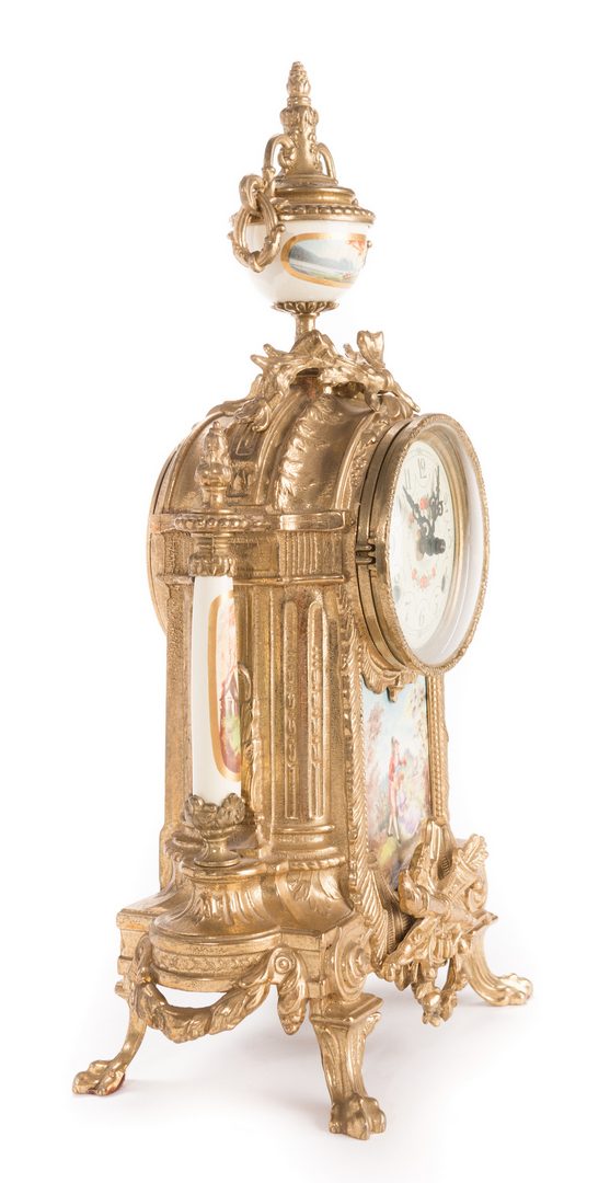 Lot 137: 3 German Decorative Items, inc. Clock