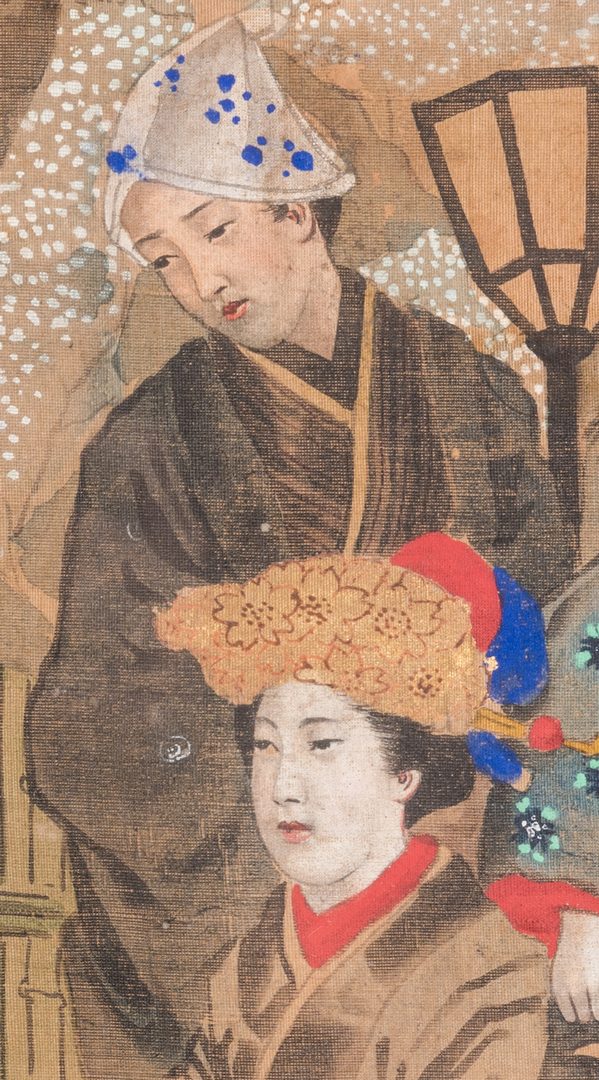 Lot 170: Japanese Painting on silk, Meiji Period