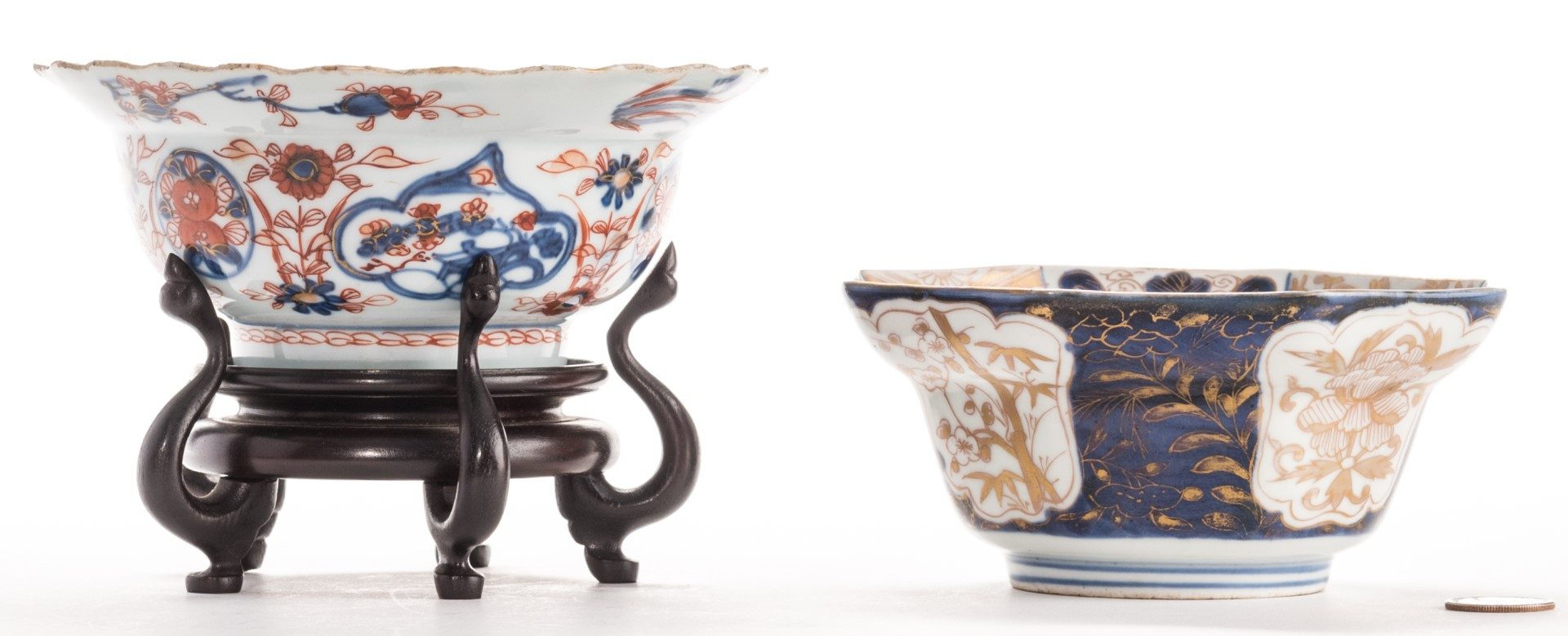 Lot 183: Two Small Asian Porcelain Bowls, 18th c.