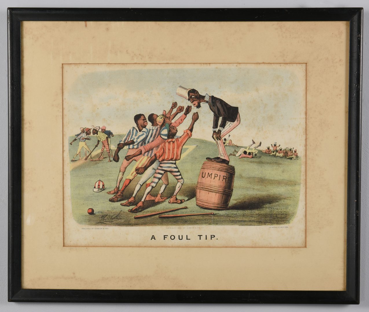 Lot 215: 2 Currier and Ives Black Americana Lithographs