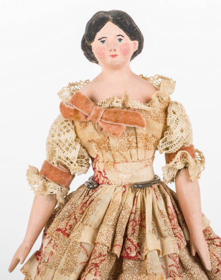 Lot 221: Dressmaker's Model Doll and Small China Doll
