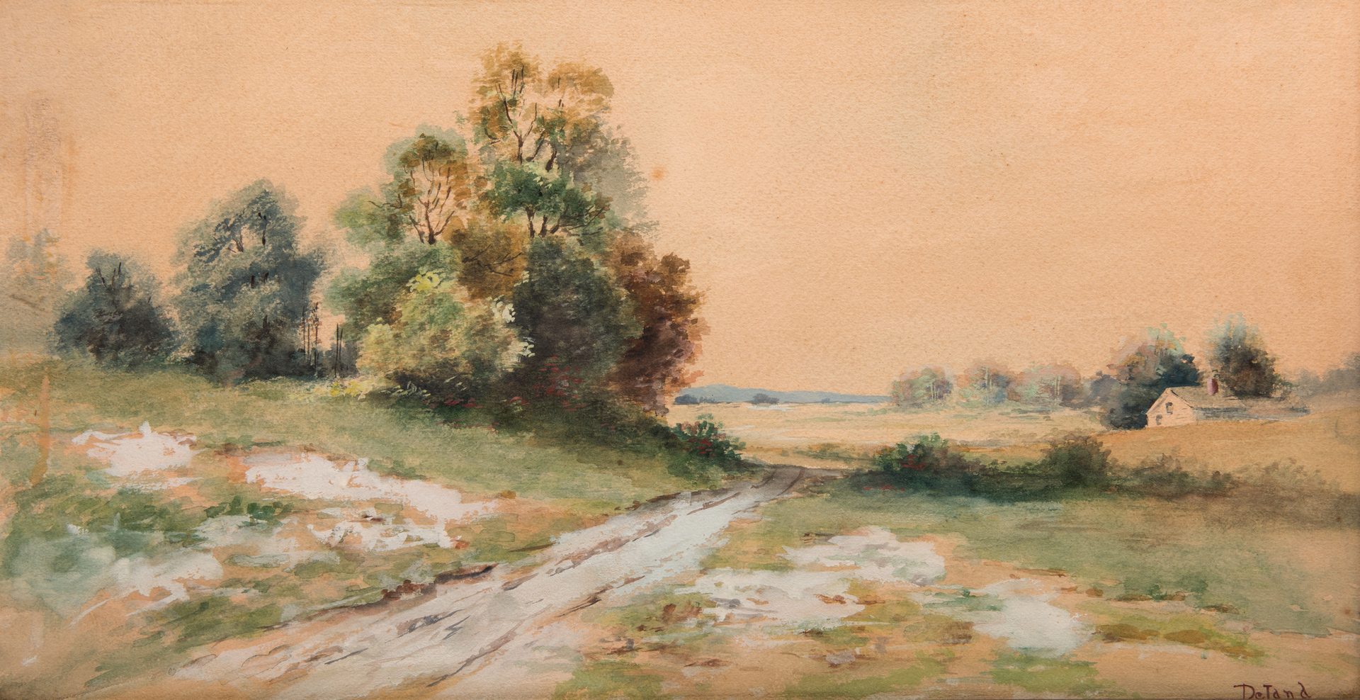 Lot 222: Deland Watercolor Landscape