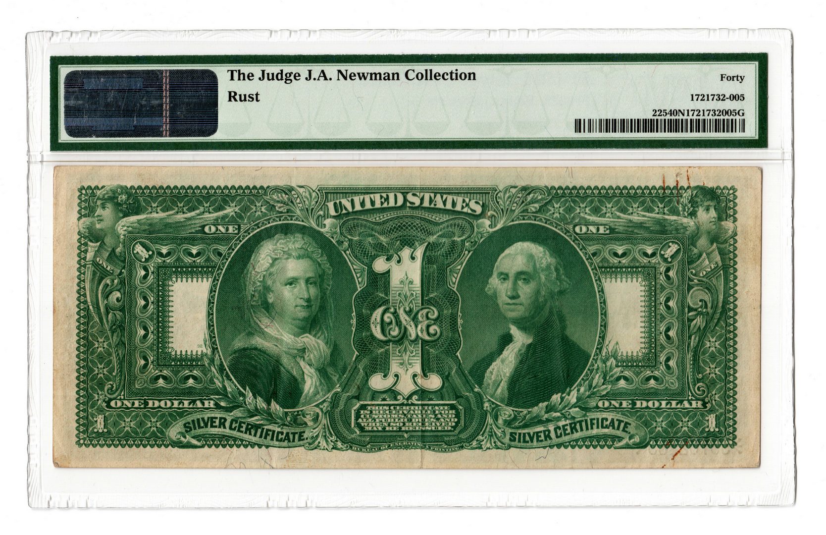 Lot 39: 1896 U.S. $1 "Educational" Silver Certificate
