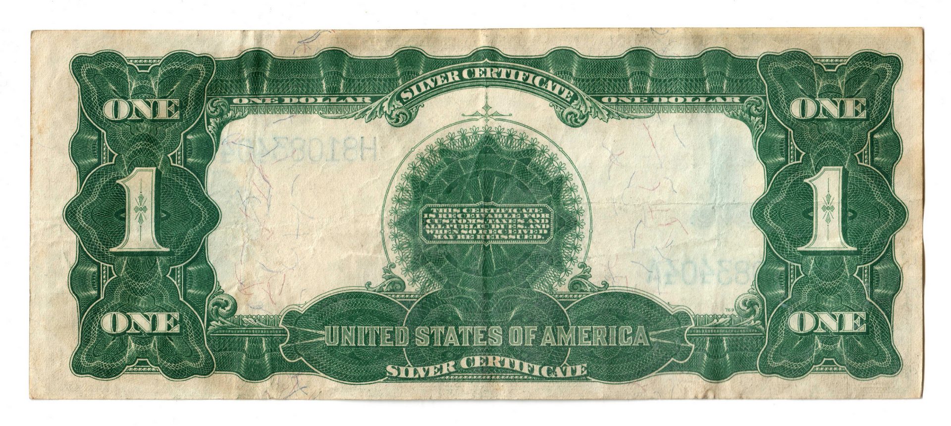 Lot 46: 3 1899 U.S. $1 "Black Eagle" Silver Certificates