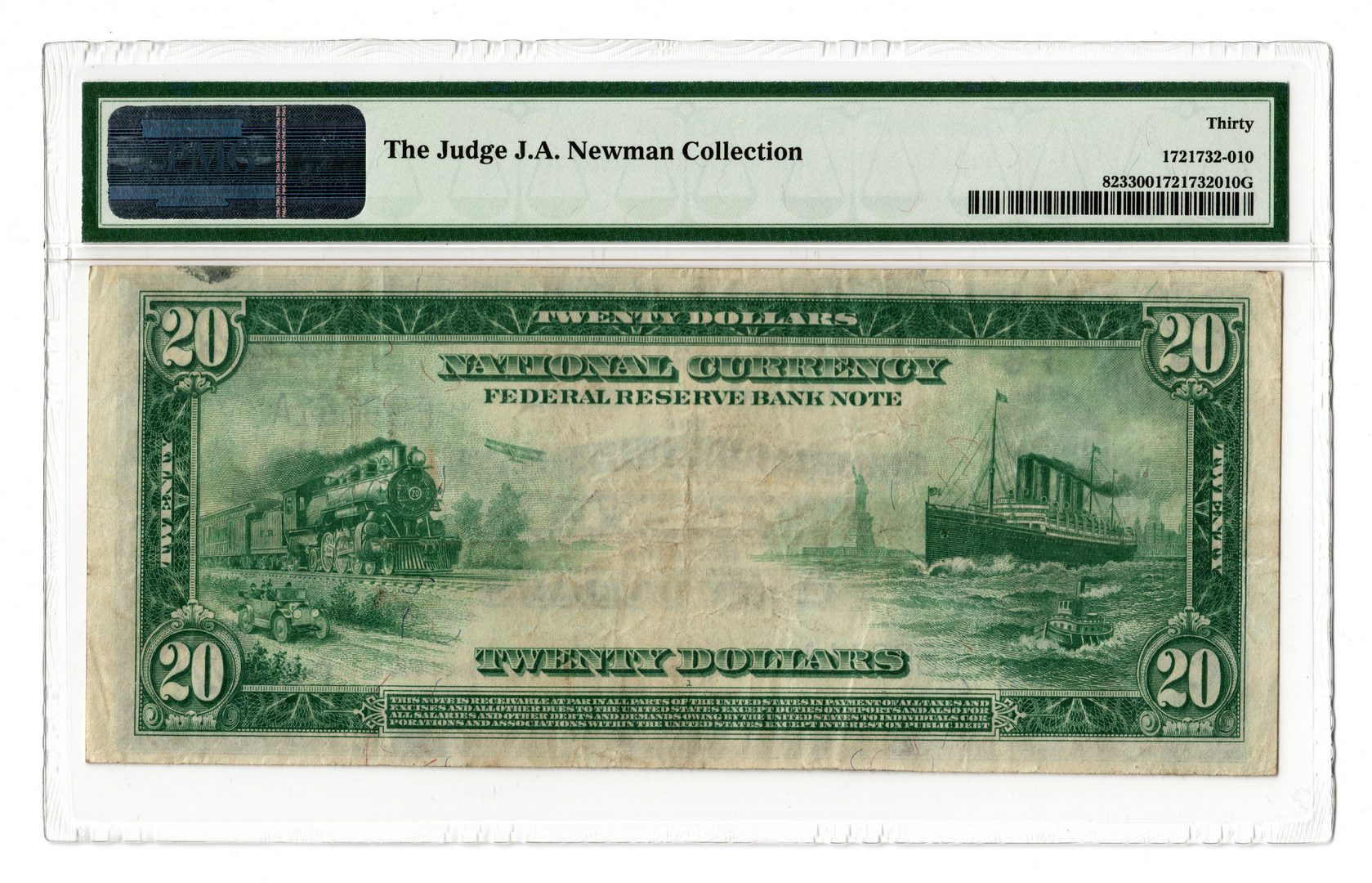 Lot 54: 1918 $20 Federal Reserve Bank of Atlanta Note