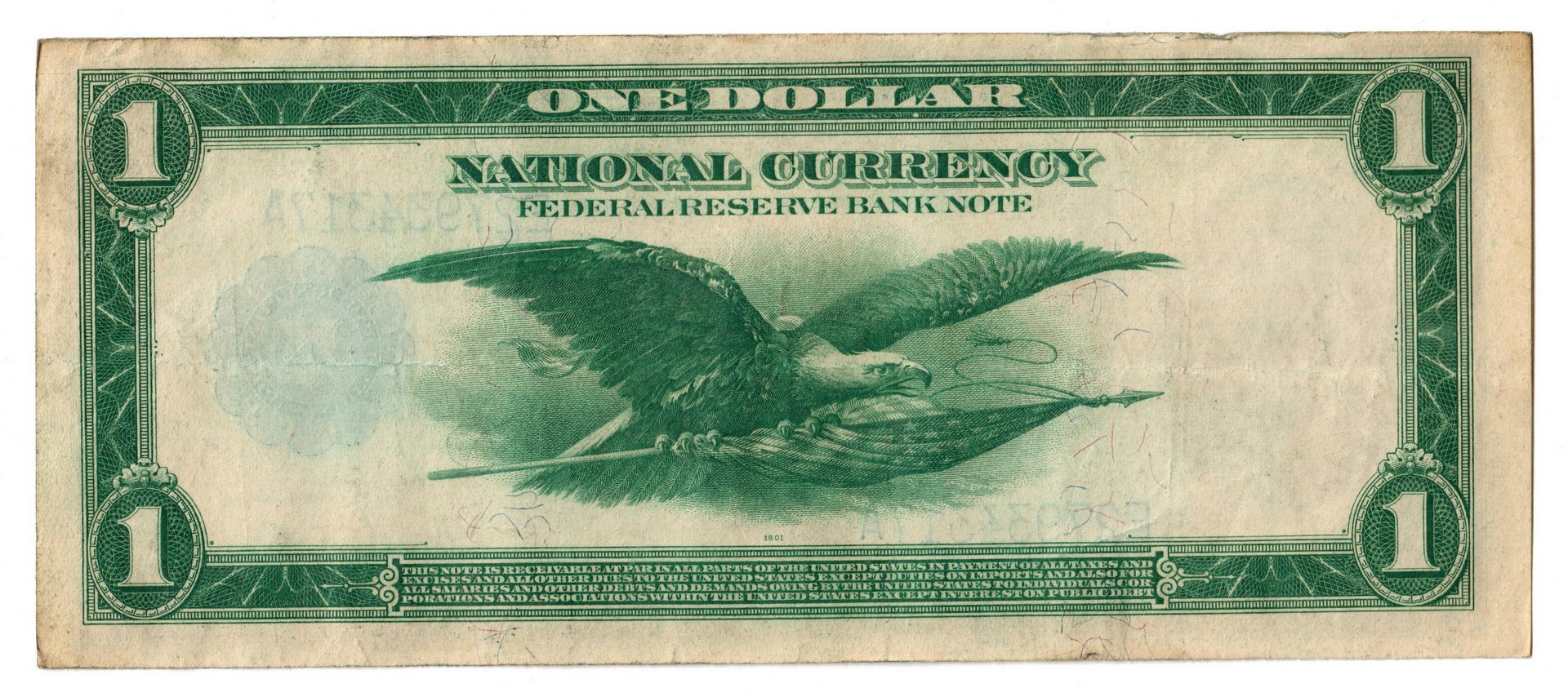 Lot 57: Pair of 1918 $1 "Flying Eagle" Notes, VA & MN