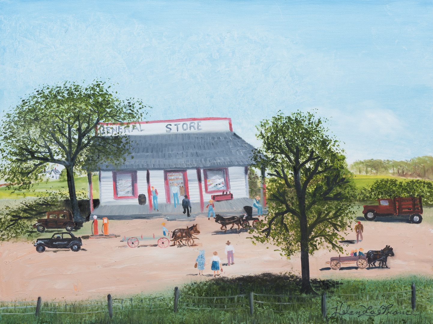 Lot 106: Helen LaFrance, O/C, "The General Store"