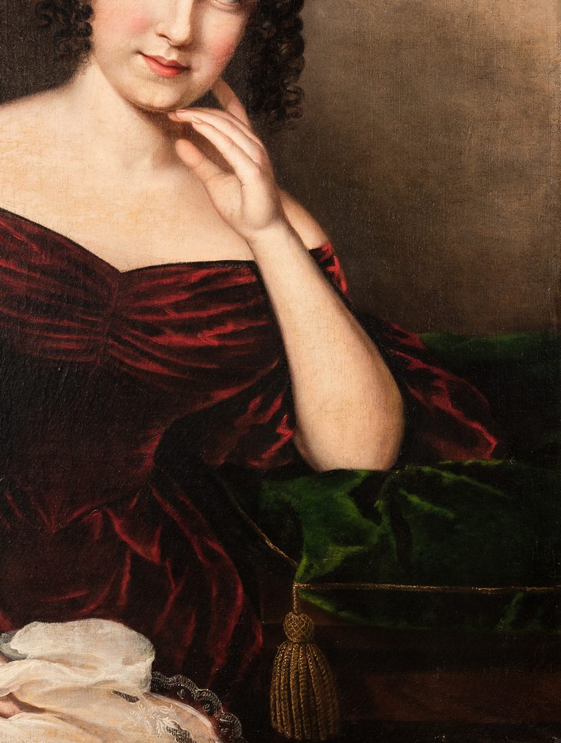 Lot 131: Portrait of a Maryland Lady, attr. Sarah Peale