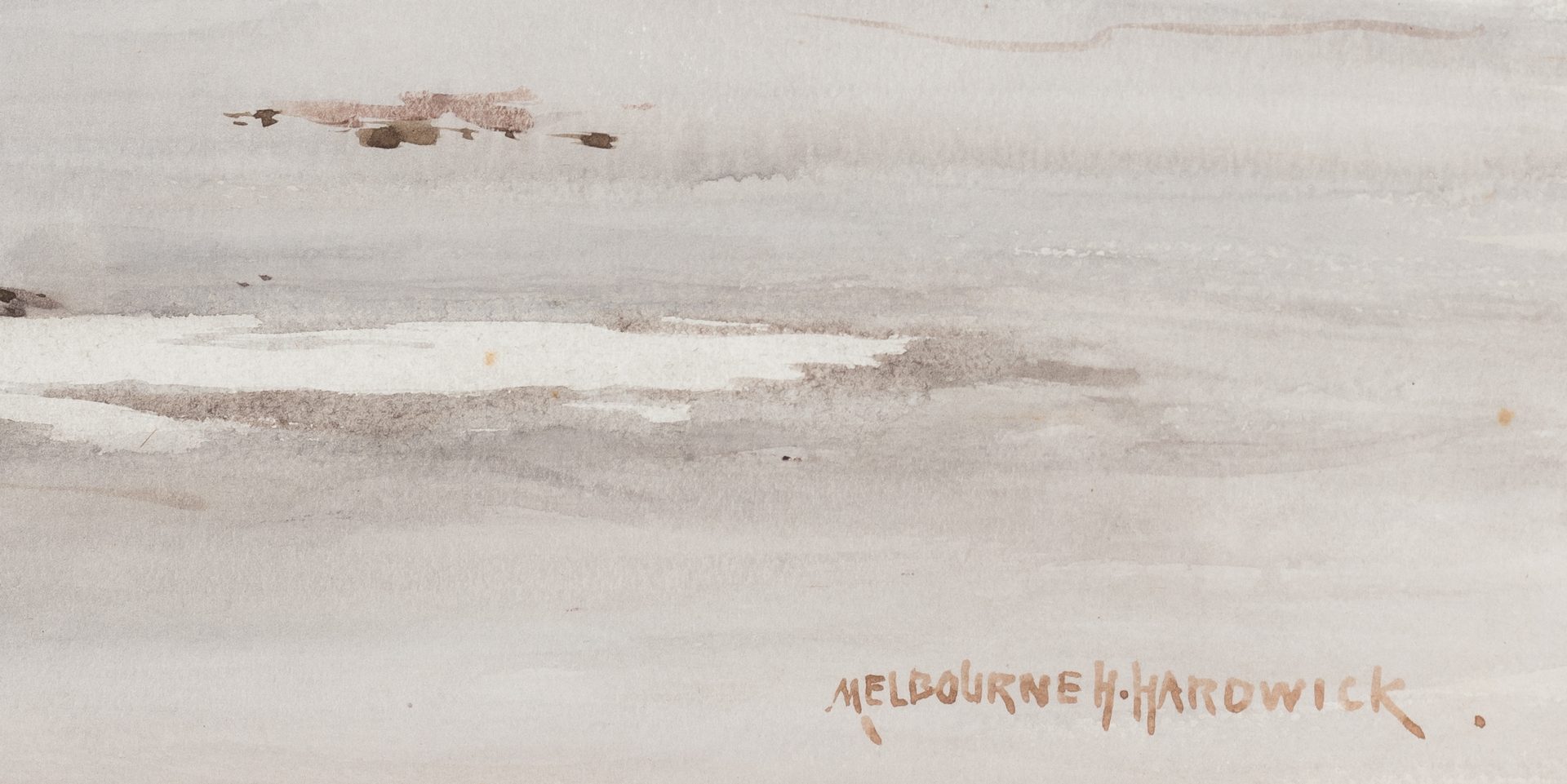 Lot 136: Melbourne H. Hardwick Marine Watercolor